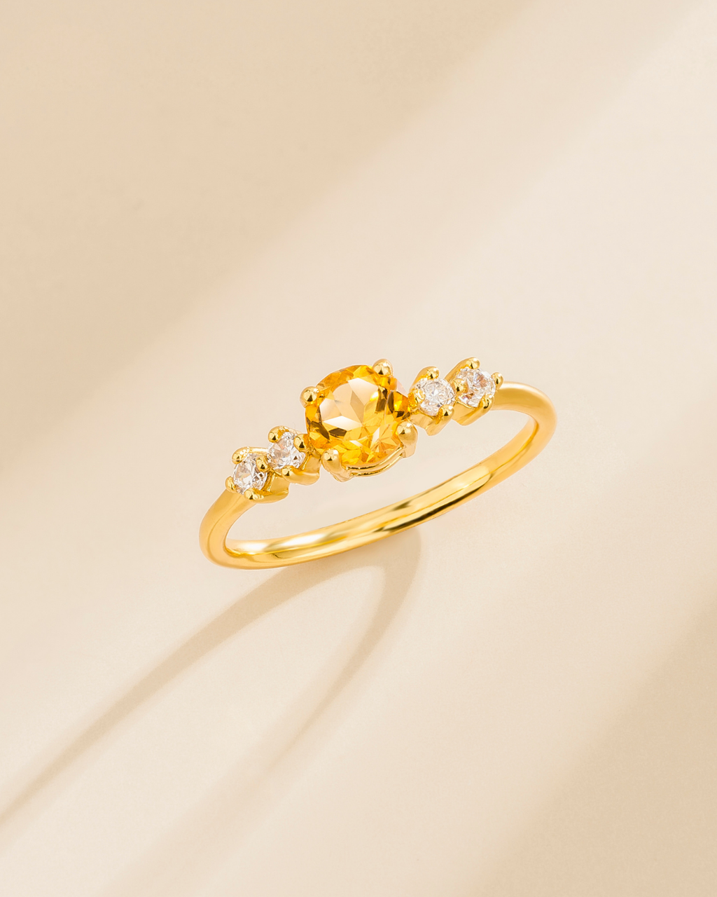 Citrine Everyday Jewellery Gift Set in 18k Gold Vermeil