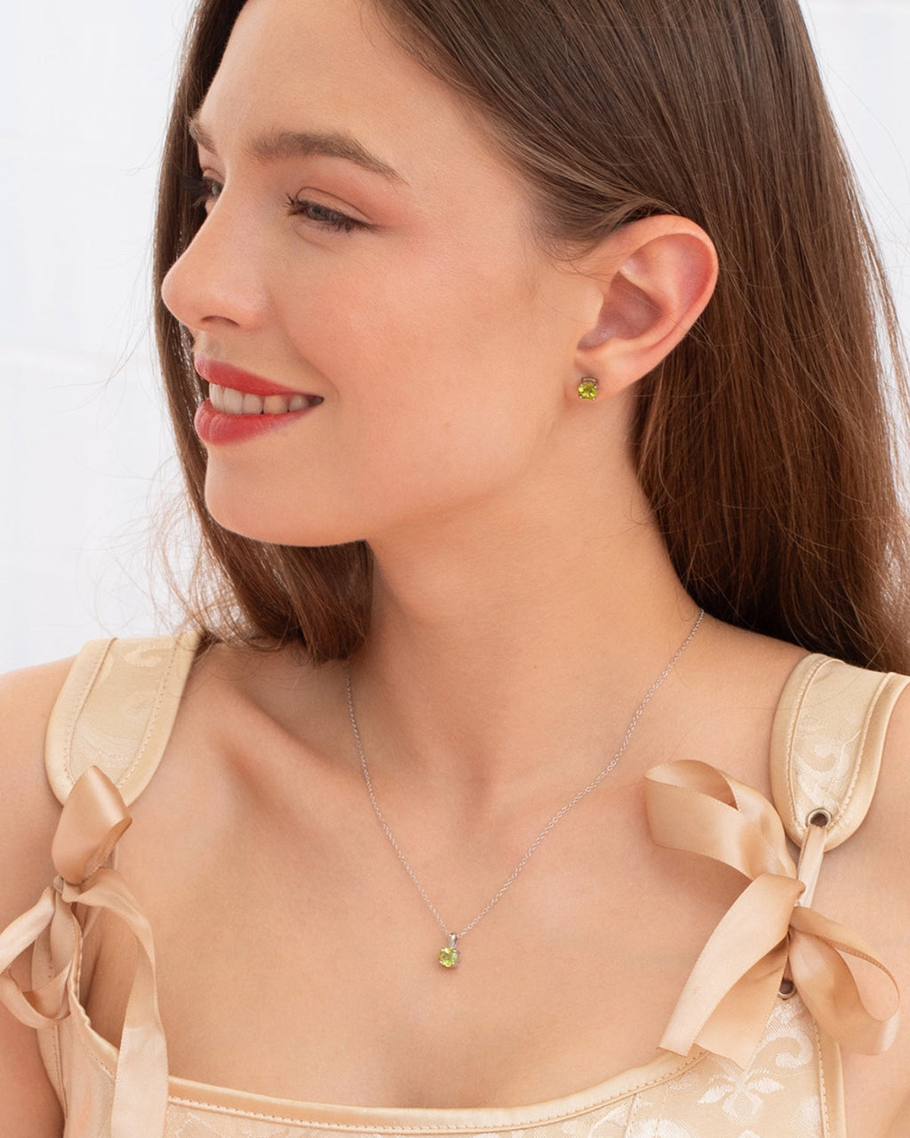 Peridot Everyday Jewellery Gift Set in Sterling Silver