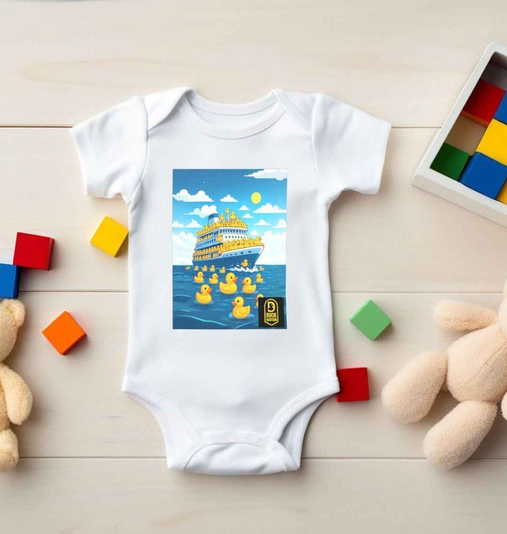 Baby Duck Nation Just Cruising Sleepsuit - Adorable Baby Duck Sleepsuit for Cozy Comfort