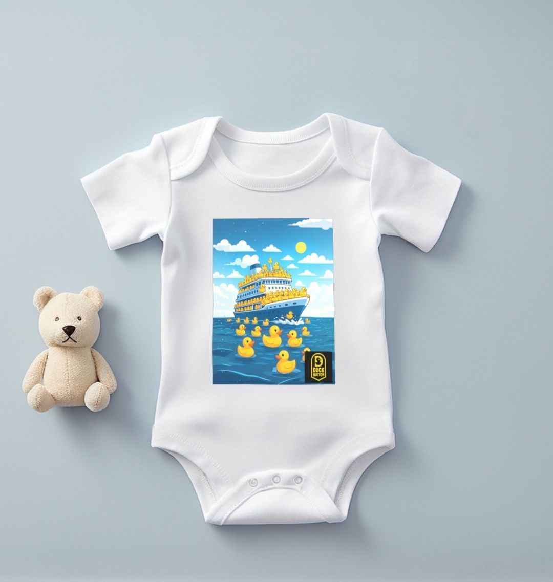 Baby Duck Nation Just Cruising Sleepsuit - Adorable Baby Duck Sleepsuit for Cozy Comfort