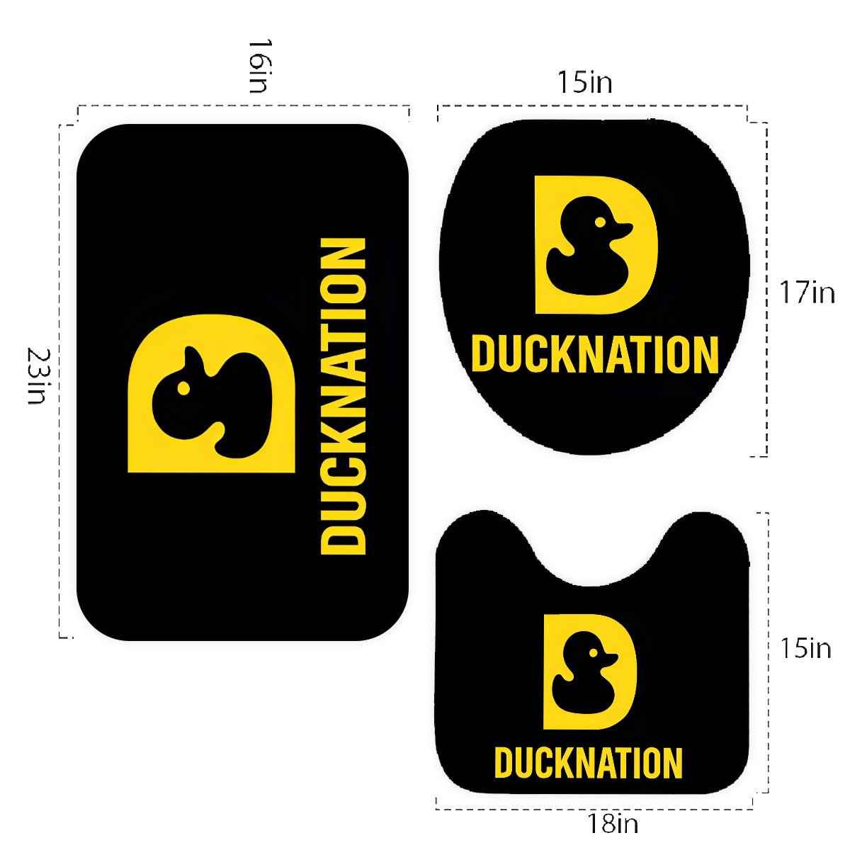 Bathroom Rugs Set 3 Pcs - Soft, Absorbent & Stylish Bathroom Rugs Set