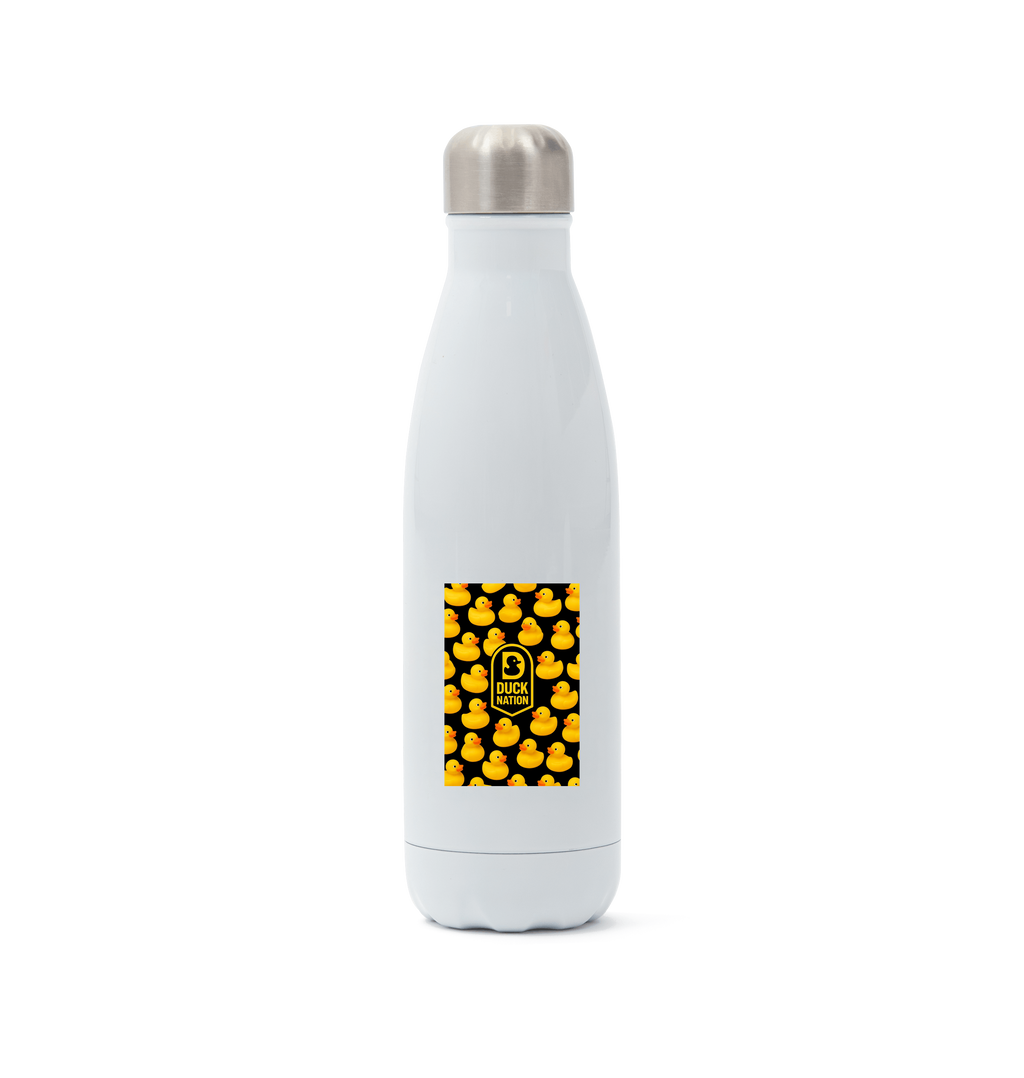 Duck Nation Water Bottle with Stylish Duck Wallpaper Design