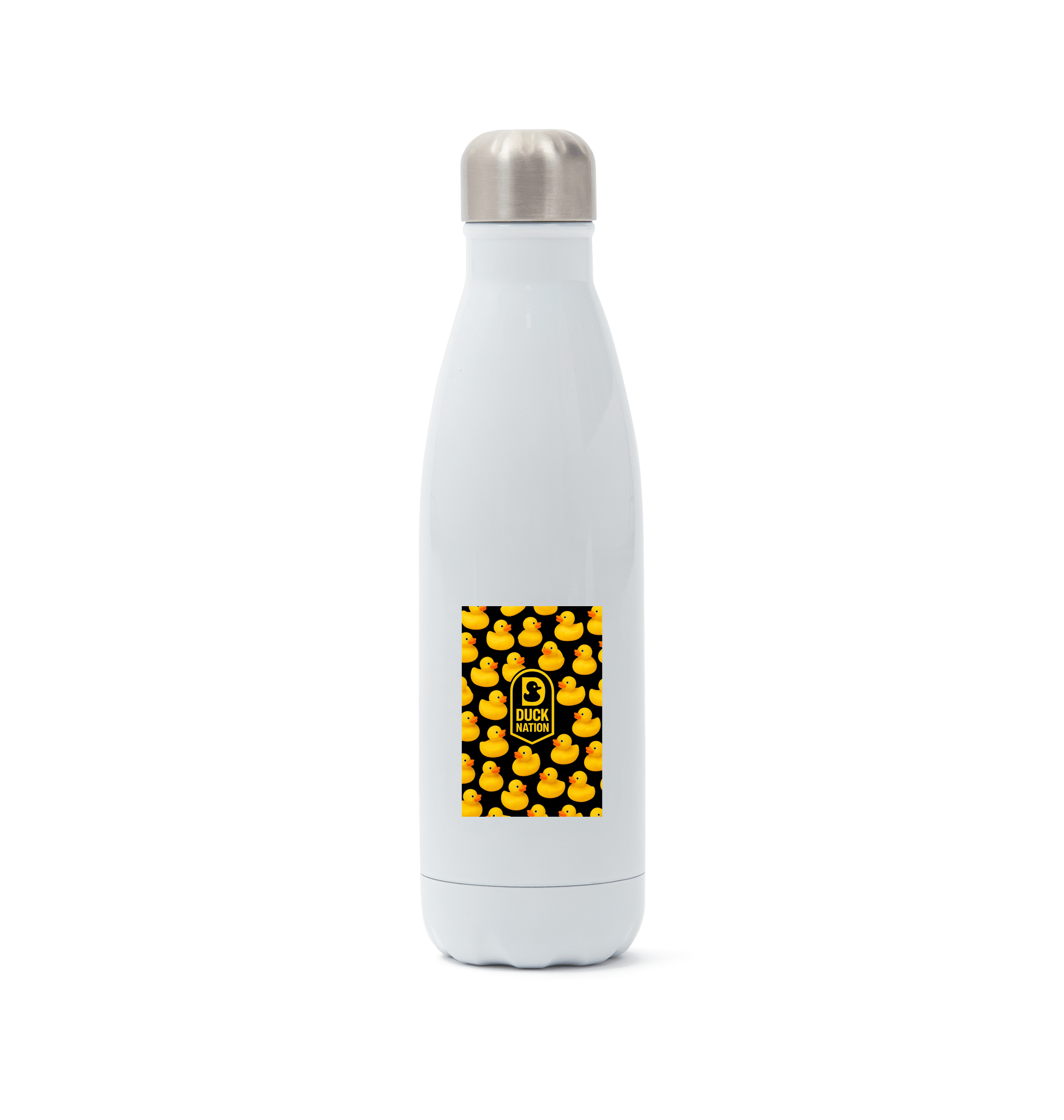 Duck Nation Water Bottle with Stylish Duck Wallpaper Design