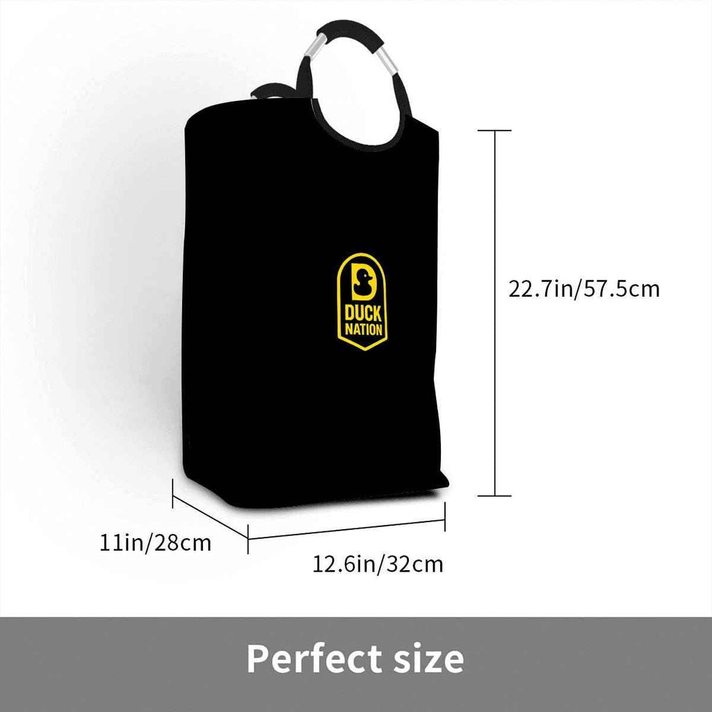 DN Square Laundry Basket with Padded Handles for Easy Carrying