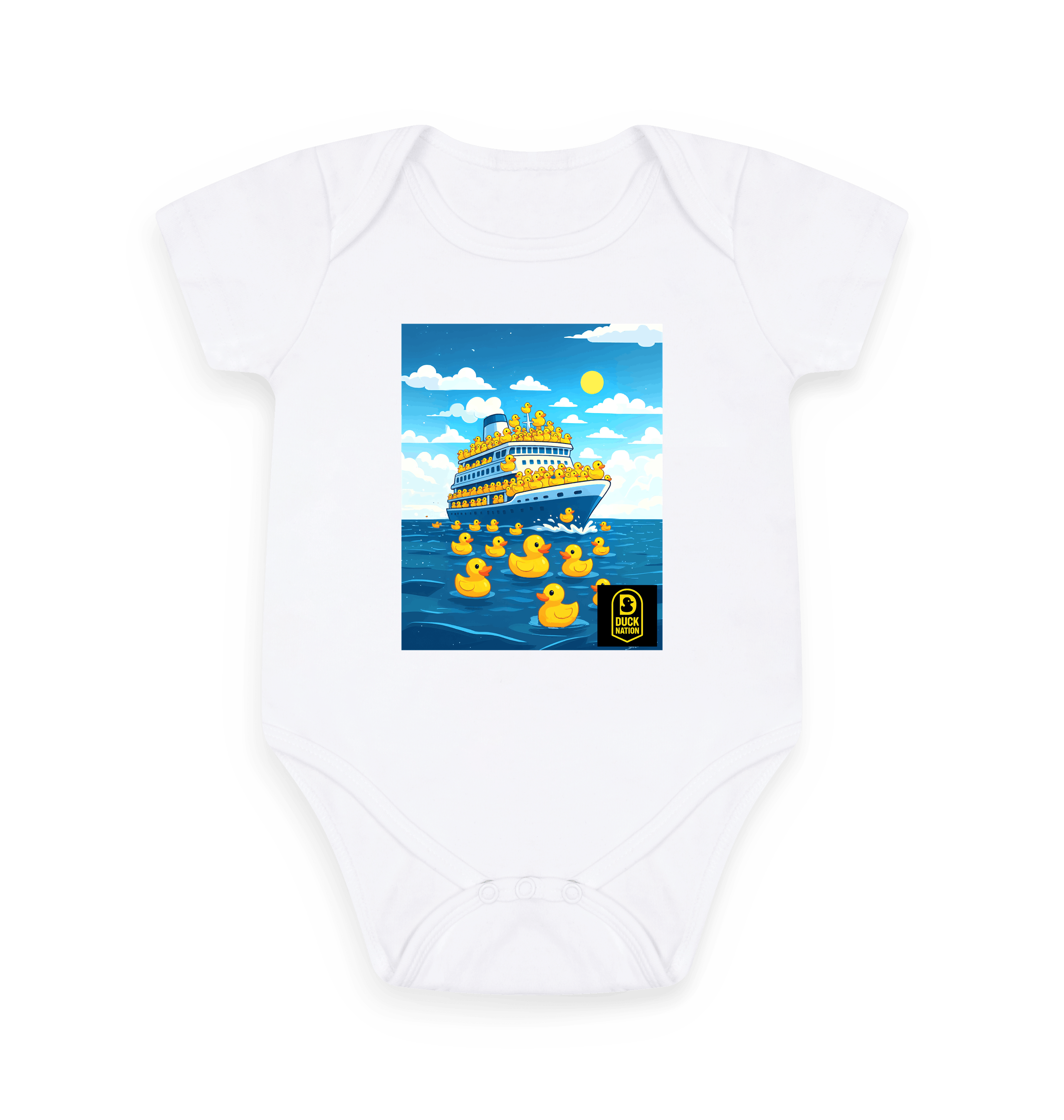 Baby Duck Nation Just Cruising Sleepsuit - Adorable Baby Duck Sleepsuit for Cozy Comfort