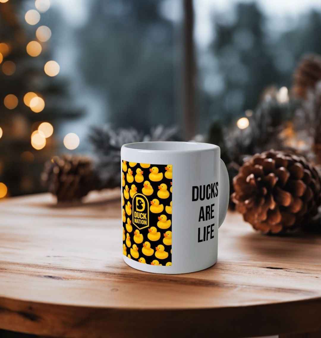 Duck Nation Wallpaper Mug - Celebrate Life with Unique Duck Art