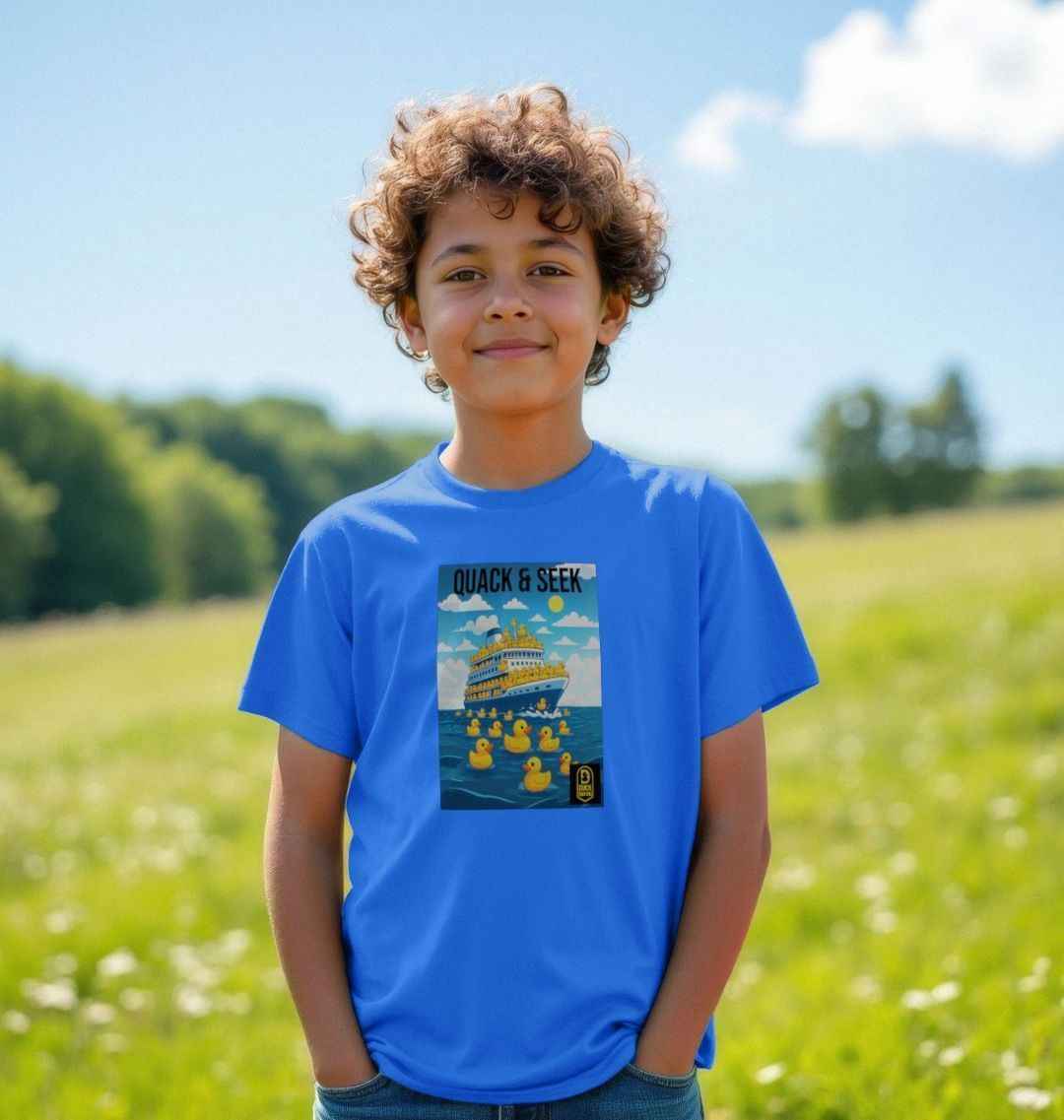 Kids DN Hide & Quack Cruising T-Shirt for Fun Adventures - Perfect Kids Cruising T-Shirt