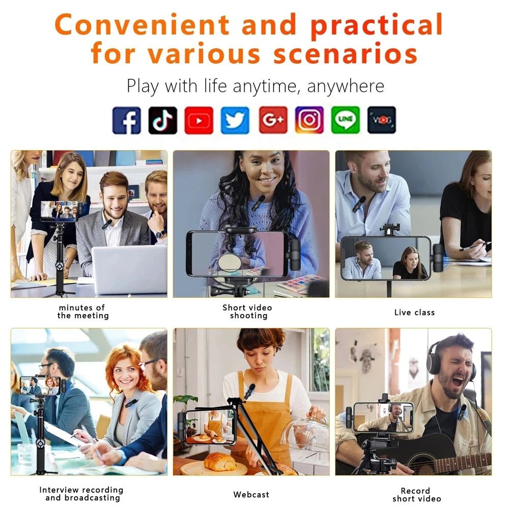 Rechargeable Wireless 360 Degree Microphone