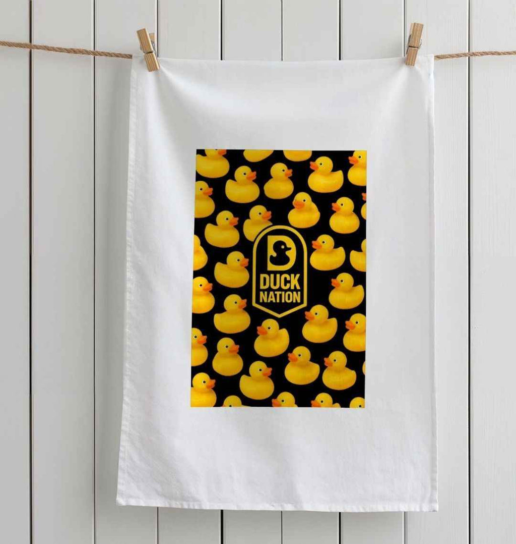 Duck Nation Wallpaper Design Tea Towel for Stylish Kitchen Decor